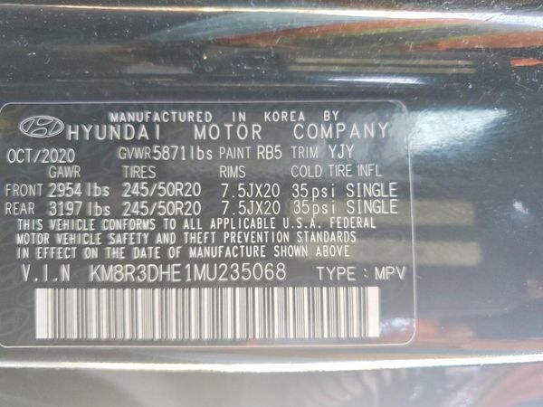 2021 HYUNDAI PALISADE