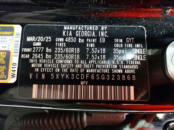 2025 KIA SPORTAGE EX — VINS
