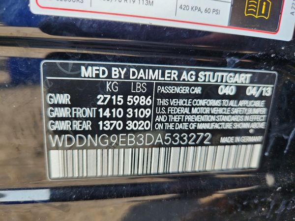 2013 MERCEDES-BENZ S S550V 4-MATIC