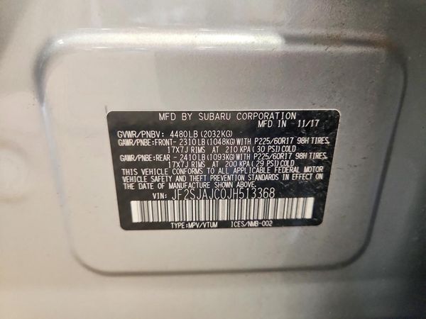 2018 SUBARU FORESTER