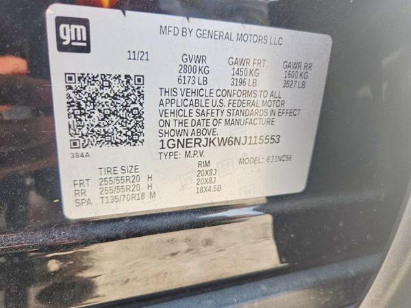 2022 CHEVROLET TRAVERSE RS