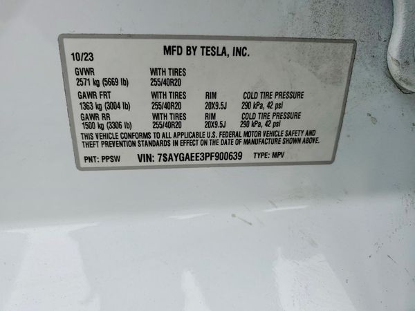 2023 TESLA MODEL Y
