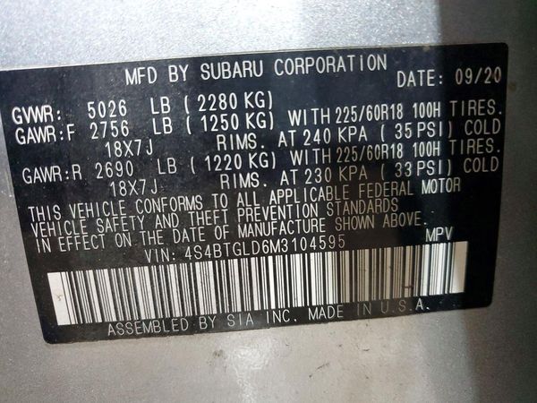 2021 SUBARU OUTBACK Onyx Edition+M/R+NAVI