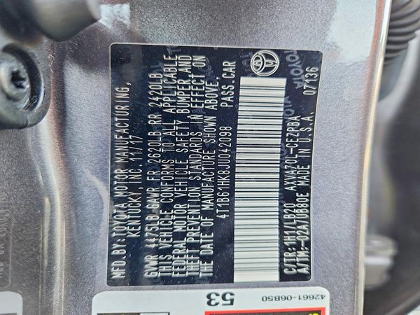 2018 TOYOTA CAMRY XSE