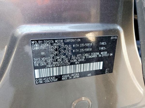 2015 TOYOTA RAV4 Limited (G Grade)