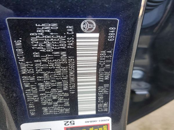2021 TOYOTA CAMRY SE
