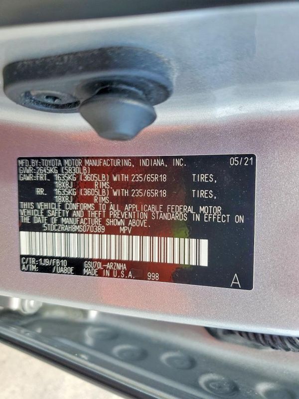 2021 TOYOTA HIGHLANDER L