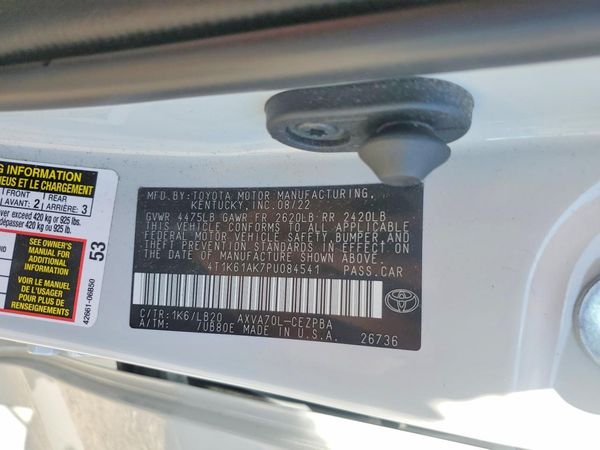 2023 TOYOTA CAMRY