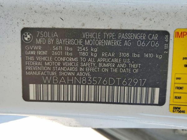 2012 BMW 7 SERIES