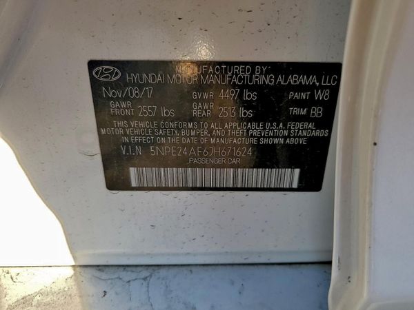 2018 HYUNDAI SONATA