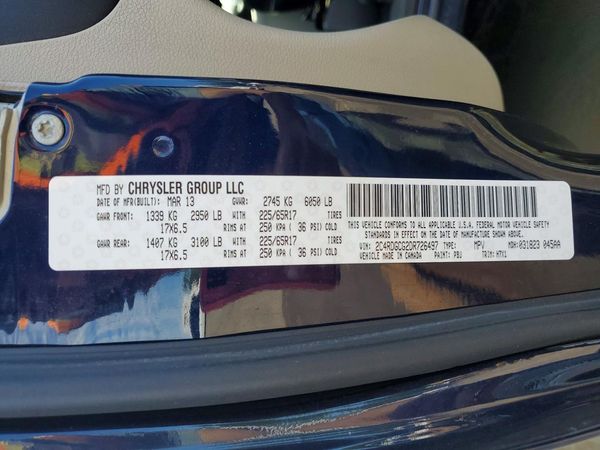 2013 DODGE GRAND CARAVAN SXT