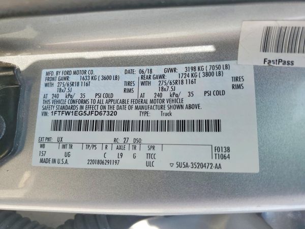 2018 FORD F150