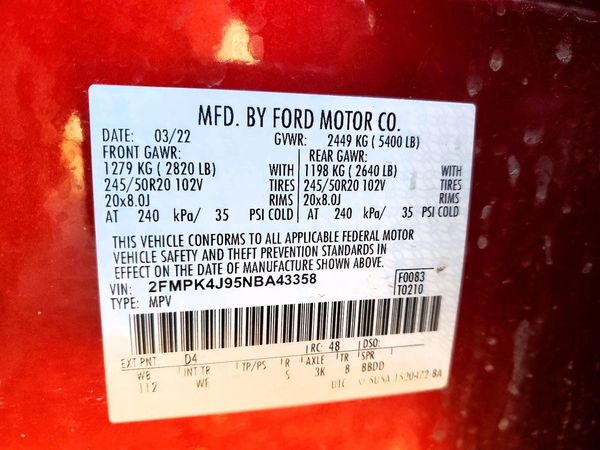 2022 FORD EDGE