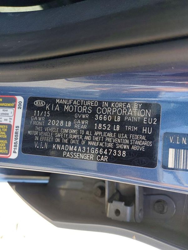 2016 KIA RIO LX A/T