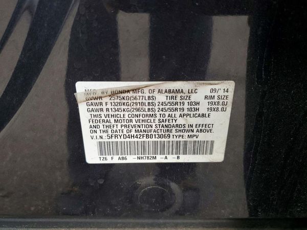 2015 ACURA MDX