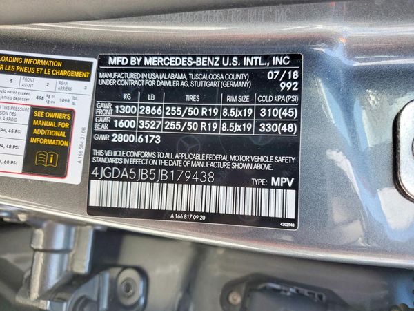 2018 MERCEDES-BENZ GLE GLE350