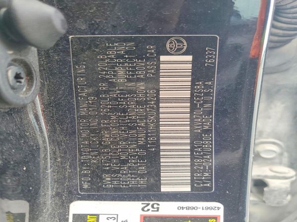 2019 TOYOTA CAMRY L/LE/SE/XLE