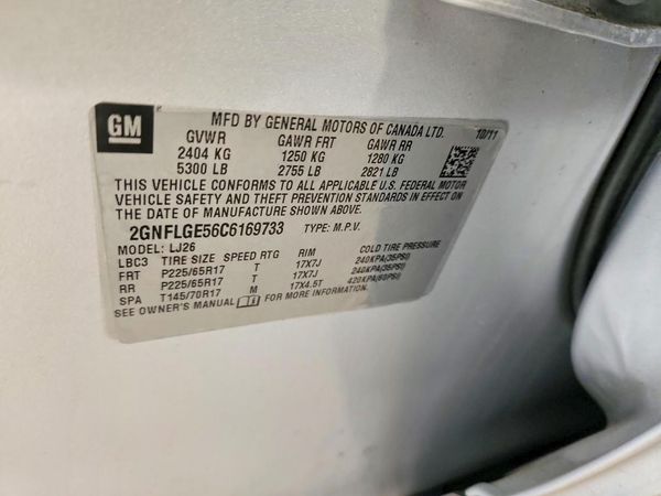 2012 CHEVROLET EQUINOX LTZ