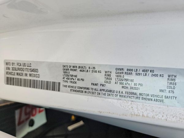 2026 RAM PROMASTER 2500