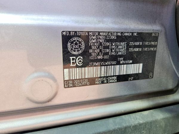 2020 TOYOTA RAV4 XLE HV