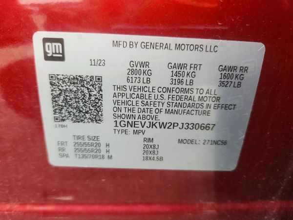 2023 CHEVROLET TRAVERSE RS