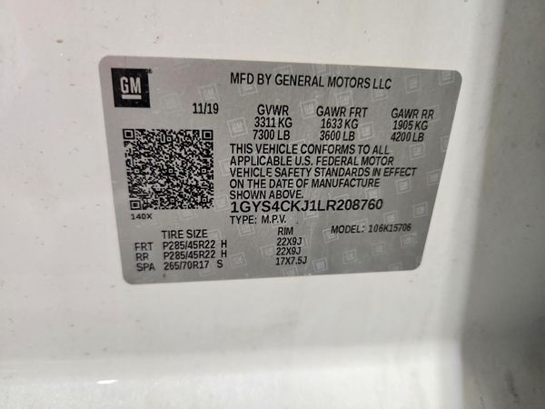 2020 CADILLAC ESCALADE