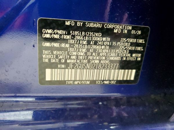 2026 SUBARU CROSSTREK Limited