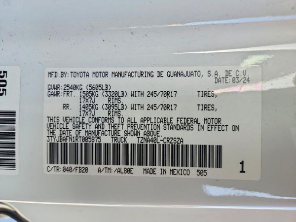2024 TOYOTA TACOMA