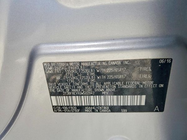 2016 TOYOTA RAV4