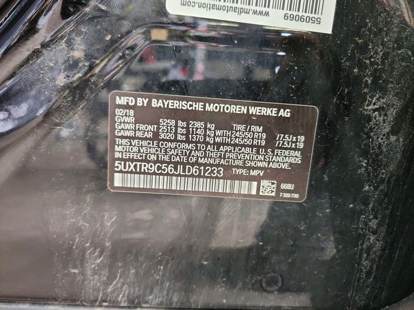 2018 BMW X3 sDrive30i