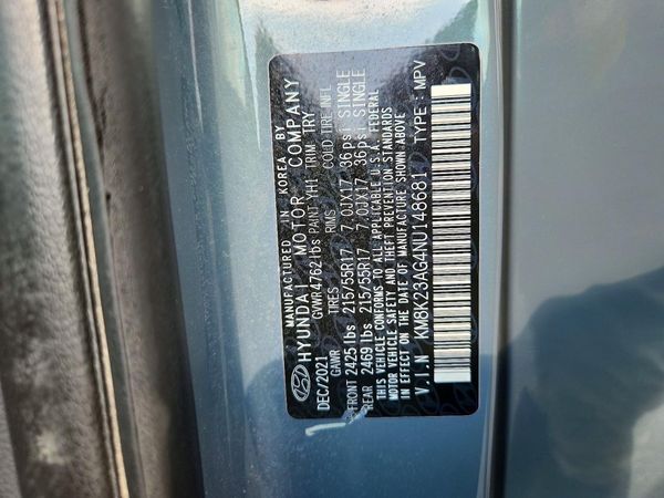 2022 HYUNDAI KONA SEL W/O Convenience Pkg