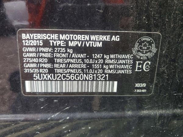 2016 BMW X6 xDrive35i