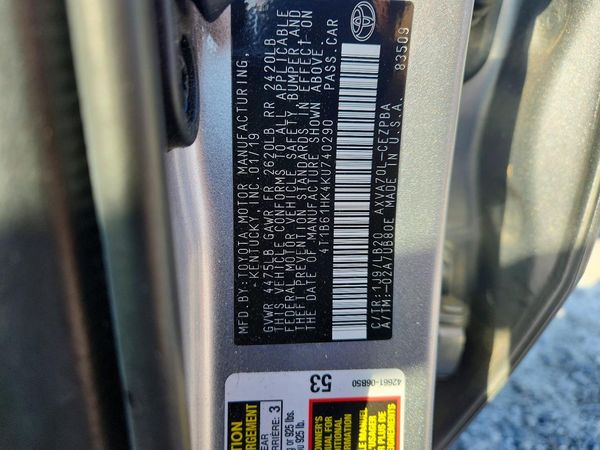 2019 TOYOTA CAMRY XSE