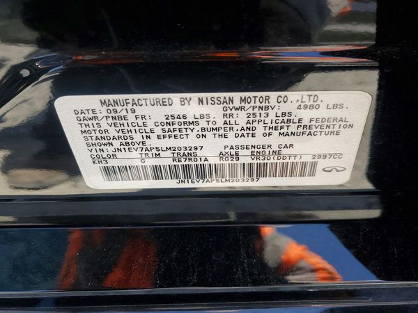2020 INFINITI Q50