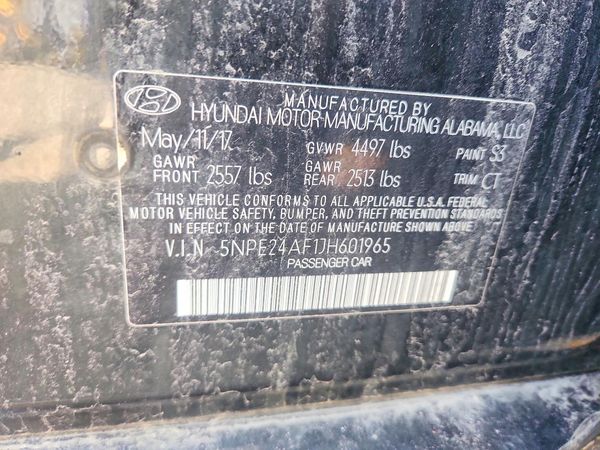 2018 HYUNDAI SONATA