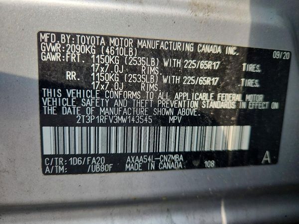 2021 TOYOTA RAV4 XLE