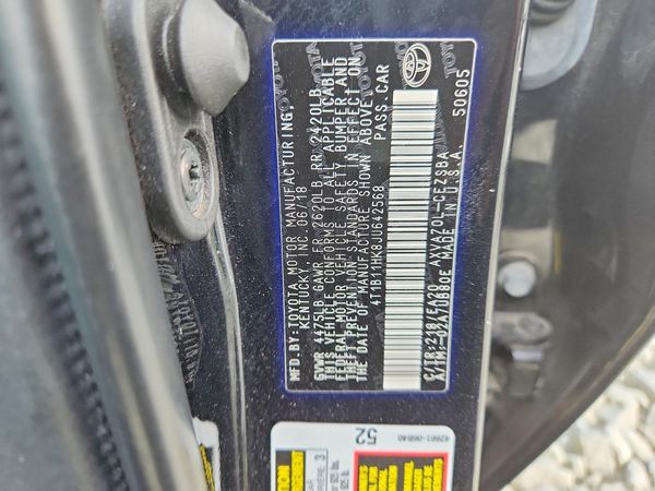 2018 TOYOTA CAMRY L/LE/SE/XLE