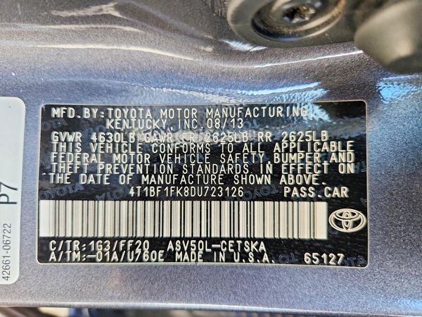 2013 TOYOTA CAMRY