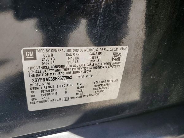 2014 CADILLAC SRX Standard