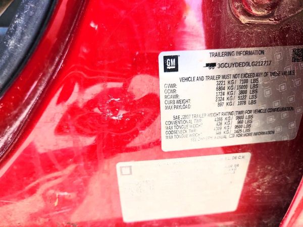 2020 CHEVROLET SILVERADO LT — VINS