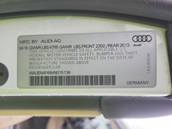 2017 AUDI A4 quattro Premium Plus