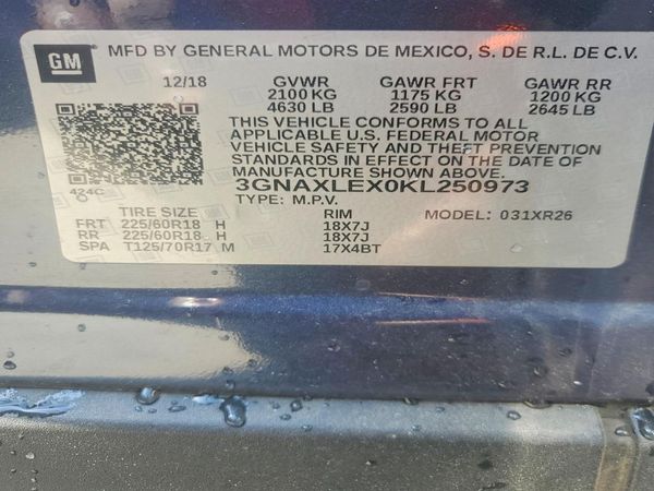 2019 CHEVROLET EQUINOX LT (2LT)