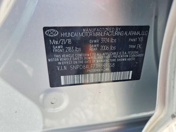 2018 HYUNDAI ELANTRA