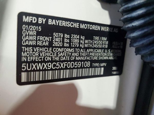 2015 BMW X3 xDrive28i