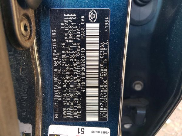 2019 TOYOTA CAMRY