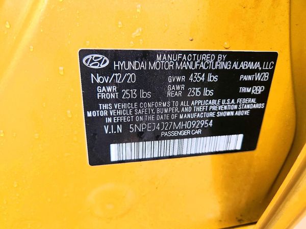 2021 HYUNDAI SONATA
