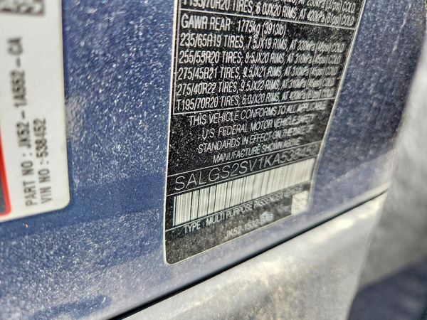 2019 LAND ROVER RANGE ROVER