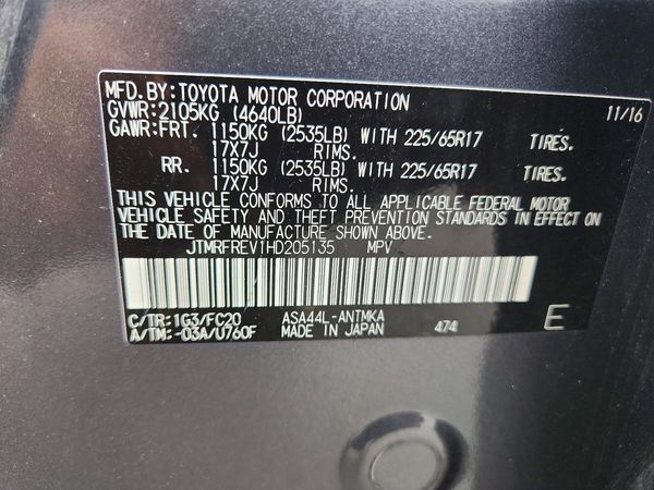 2017 TOYOTA RAV4 XLE
