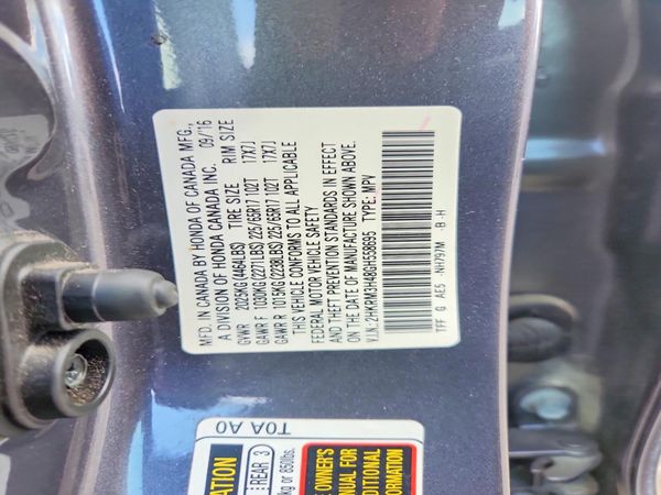 2016 HONDA CRV SE — VINS