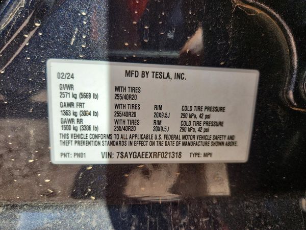 2024 TESLA MODEL Y